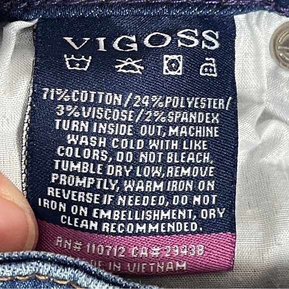 Vigoss Ace Super Skinny Cropped Distressed Jeans 26 - Picture 7 of 7